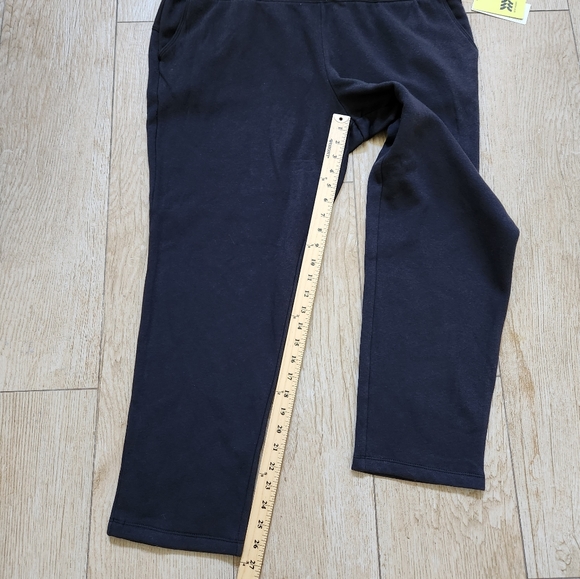 Women's Fleece Tapered Leg Pants - All in Motio Black XXL - Picture 4 of 10